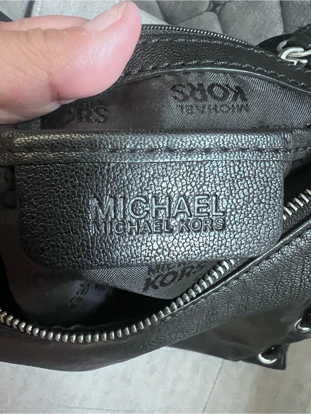 Michael Kors Black Braided-Handle Shoulder leather Hobo